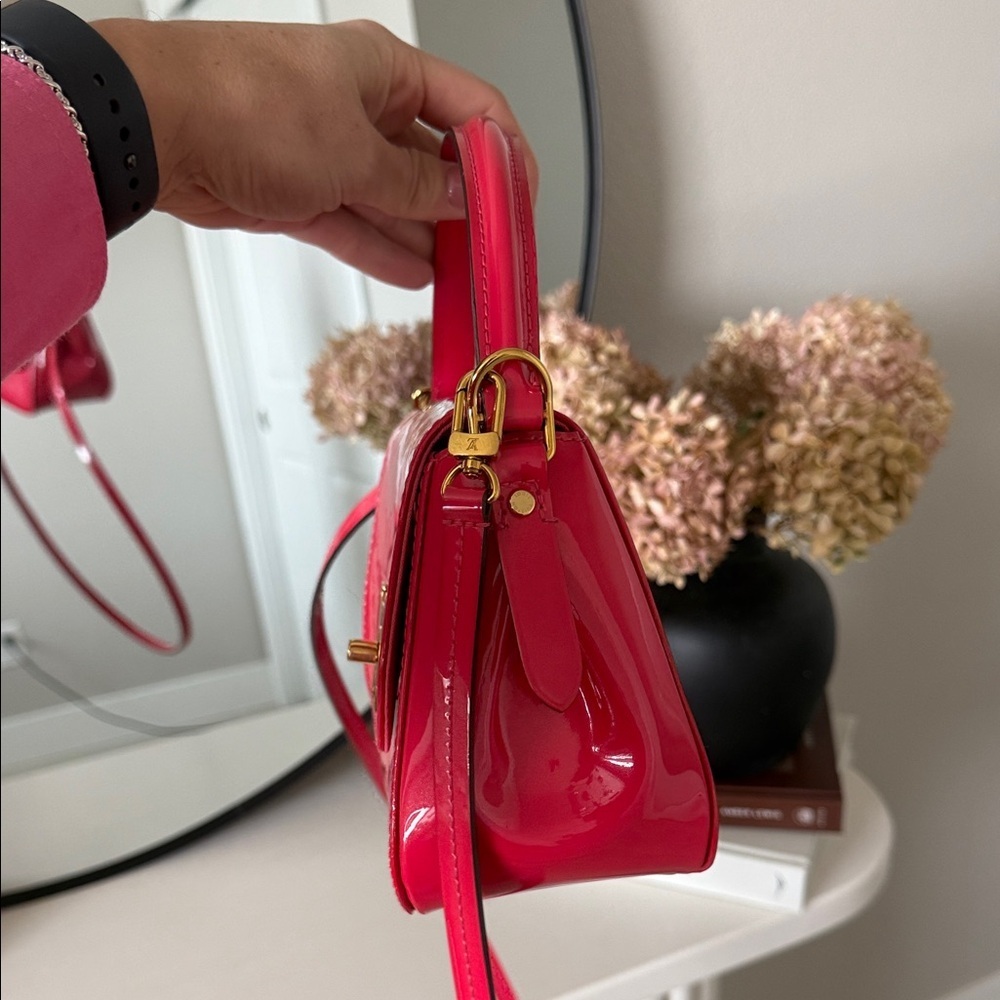 Louis Vuitton Pasadena Handbag Red AUTHENTIC #SR2156 - Picture 5 of 15